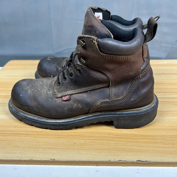 Red Wing 415 Leather Work Boots Men\'s US 7 Brown Lace Up ASTM F2892-11 EH main image 7